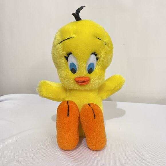 Vintage Warner Bros Tweety Bird Plush Soft Toy 11" Tall Stuffed Animal #161 - Picture 1 of 8